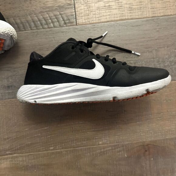 Nike Baseball Turf Cleats Men’s Sz. 8.5 Black Alpha Huarache Elite 2 TF Slo - Picture 10 of 13